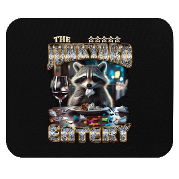 Discover The Junkyard Eatery Funny Raccoon Bootleg Mouse Pads