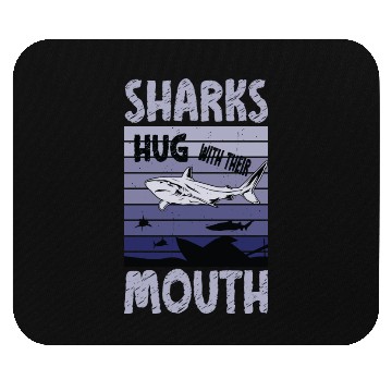Discover Great White Shark Hug Largest Predator Ocean Mouse Pads