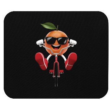 Discover Mandarin Cycling On Bike Realistic Mouse Pads