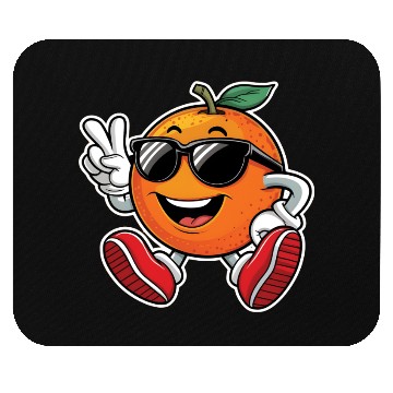 Discover Funny Orange Fruit Relaxing Mouse Pads