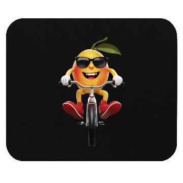 Discover Mango Cycling On Bike Realistic Mouse Pads