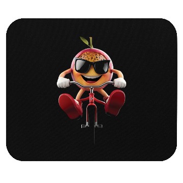 Discover Passion Fruit Cycling On Bike Realistic Mouse Pads