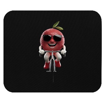 Discover Lychee Cycling On Bike Realistic Mouse Pads
