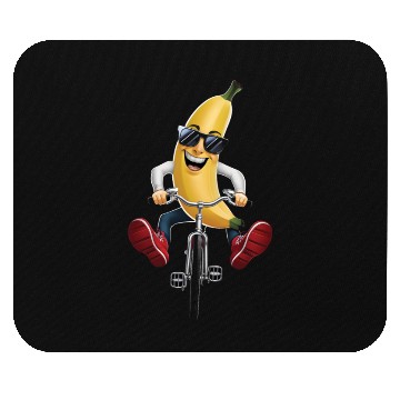 Discover Banana Cycling On Bike Realistic Mouse Pads