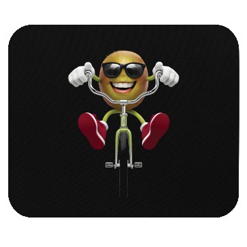 Discover Kiwi Cycling On Bike Realistic Mouse Pads