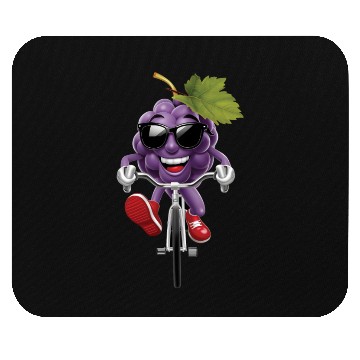 Discover Grapes Cycling On Bike Realistic Mouse Pads