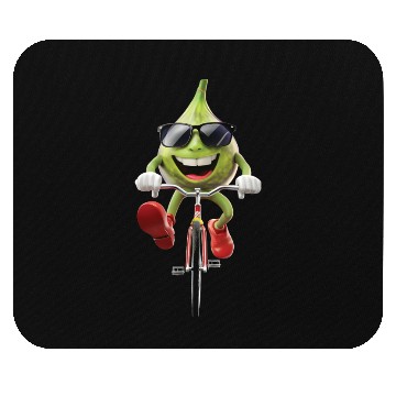 Discover Fig Cycling On Bike Realistic Mouse Pads