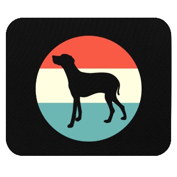 Discover Retro Weimaraner Dog Silhouette Mouse Pads