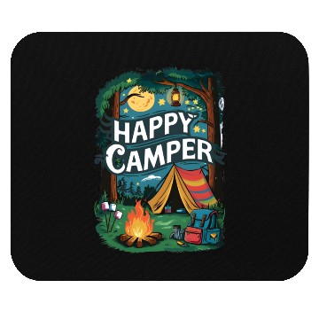 Discover Happy Camper Delight Mouse Pads