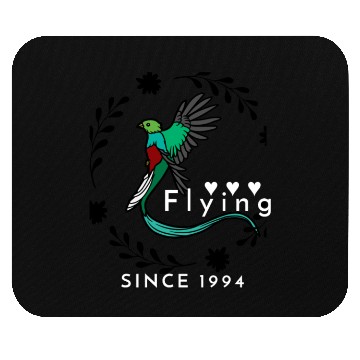 Discover Flying SINCE 1994 Quetzal Bird Mouse Pads