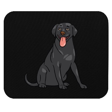 Discover Dog - Black Lab Mouse Pads