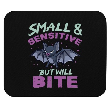 Discover Bat Halloween Outfit Small Sensitive But Will Bite Mouse Pads