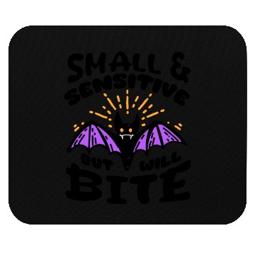 Discover Bat Halloween Outfit Small Sensitive But Will Bite Mouse Pads