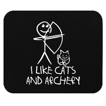 Discover Archery Cat Long Bow Archer Compound Bow Mouse Pads