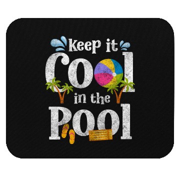 Discover Pool Party Diving Vacation Swimming Trunks Mouse Pads