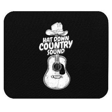 Discover Hat Down, Country Sound Cowboy Music Mouse Pads