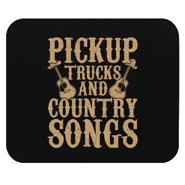Discover Pickup Trucks and Country Songs Western Cowboy Mouse Pads
