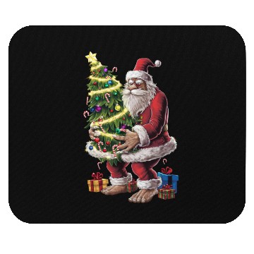 Discover Bigfoot Christmas Tree Lights Xmas Sasquatch Lover Mouse Pads
