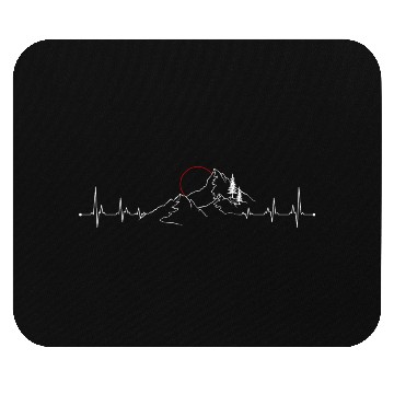 Discover Mountain heartbeat sun Mouse Pads