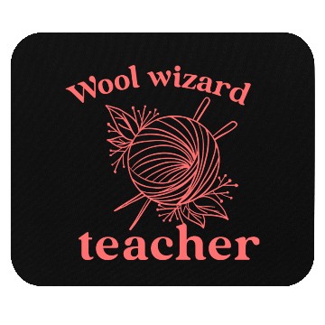 Discover Wool wizard Teacher Mouse Pads