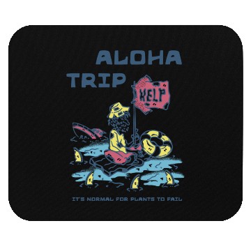 Discover Aloha Trip Tropical Vacation Design Mouse Pads