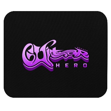 Discover Guitar Hero - Typography Design Mouse Pads