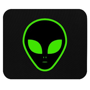 Discover Alien, green color, dark things design Mouse Pads