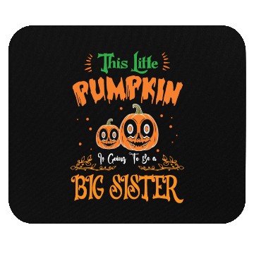 Discover Pumpkin Big Sister Mouse Pads