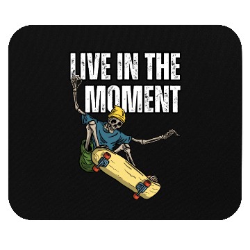 Discover Skater's Live in the Moment Inspiration Mouse Pads