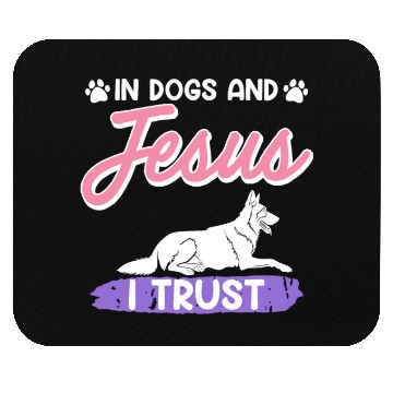 Discover German Shepherd IN DOGS AND JESUS I TRUST Mouse Pads
