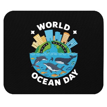 Discover world ocean day Mouse Pads
