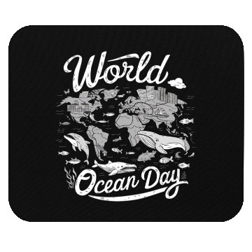 Discover world ocean day Mouse Pads