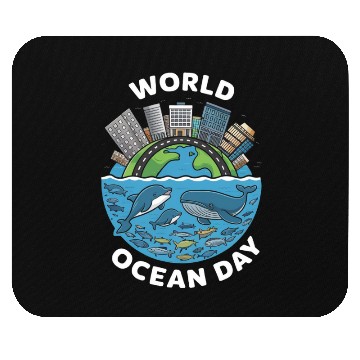 Discover world ocean day Mouse Pads