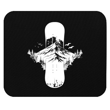 Discover Snowboarding Sketch Mouse Pads