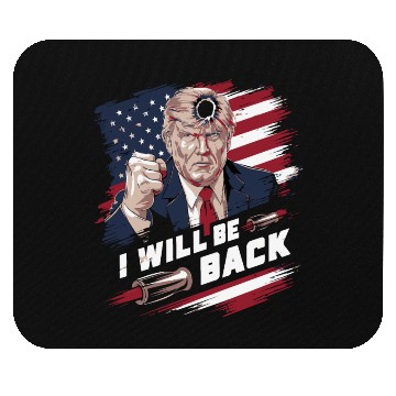 Discover i will be back trump Mouse Pads