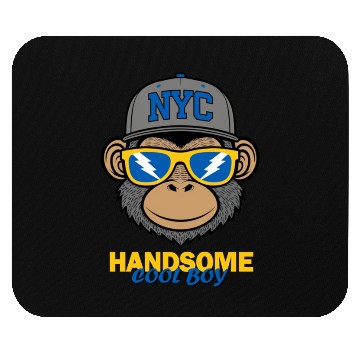 Discover Stylish Dude: Groovy Gorilla NYC Mouse Pads