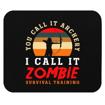 Discover Bow Retro Hobby Zombie Archery Mouse Pads