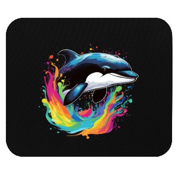 Discover Dolphin In Ocean splash Mouse Pads