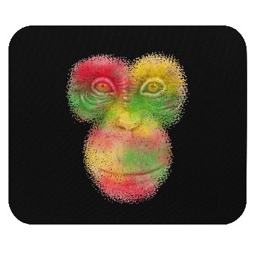 Discover Colorful Retro Monkey Face Mouse Pads - Funny Monkey