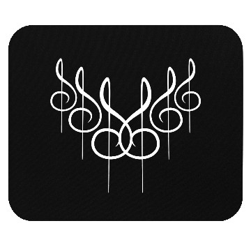 Discover Six Mirrored Music Clef Note 6 Violin Treble Sound Mouse Pads