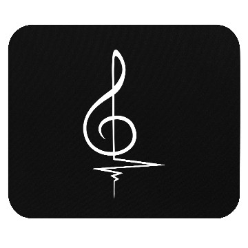 Discover Music Clef Note Violin Treble Sound Pulse ECG Mouse Pads