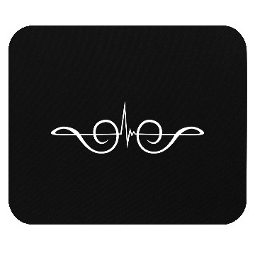 Discover Music Clef Note Violin Treble Sound Pulse ECG Mouse Pads