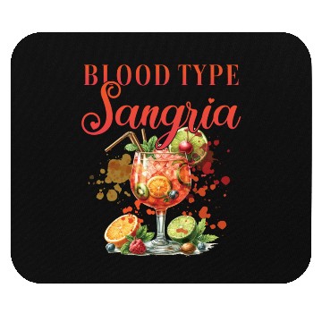 Discover Cocktail Bartender Blood Type Sangria Mouse Pads