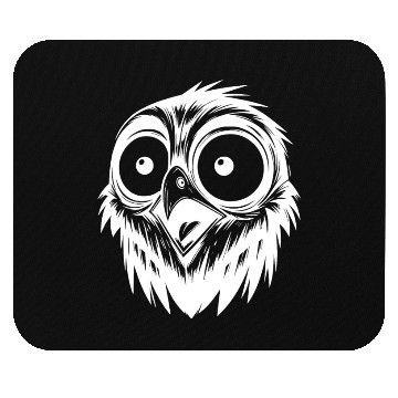 Discover Scared Horror Bird Drawing Mouse Pads