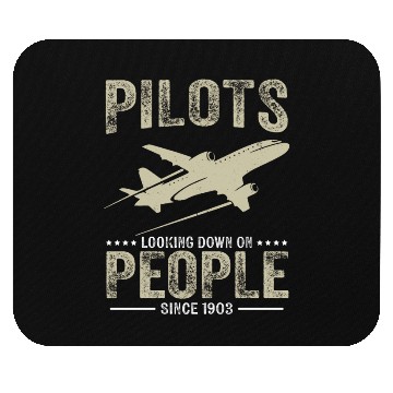 Discover Pilots Looking Down On People Funny Aviation Airpl Mouse Pads