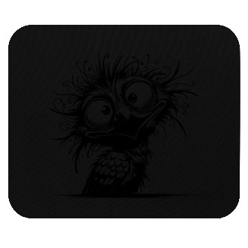 Discover Funny Weird Crazy Bird Mouse Pads