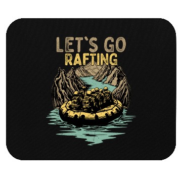 Discover Let's Go Rafting White Water Paddling Mouse Pads