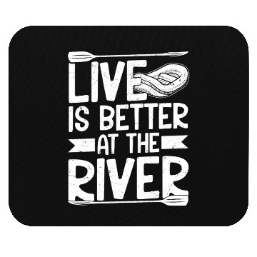 Discover Live Is Better At The River Rafting White Water Mouse Pads