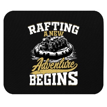 Discover Rafting A New Adventure Begins Paddling White Wate Mouse Pads