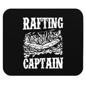 Discover Rafting Captain Paddling Wild River White Water Mouse Pads